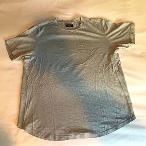 GoodLife Grey Tee with scalloped bottom